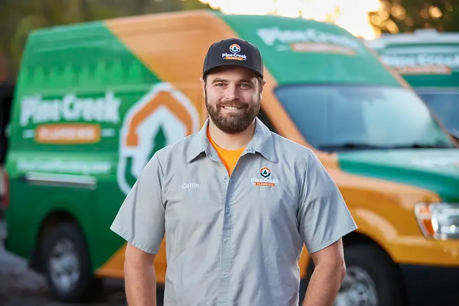 Pine Creek Plumber with van in background