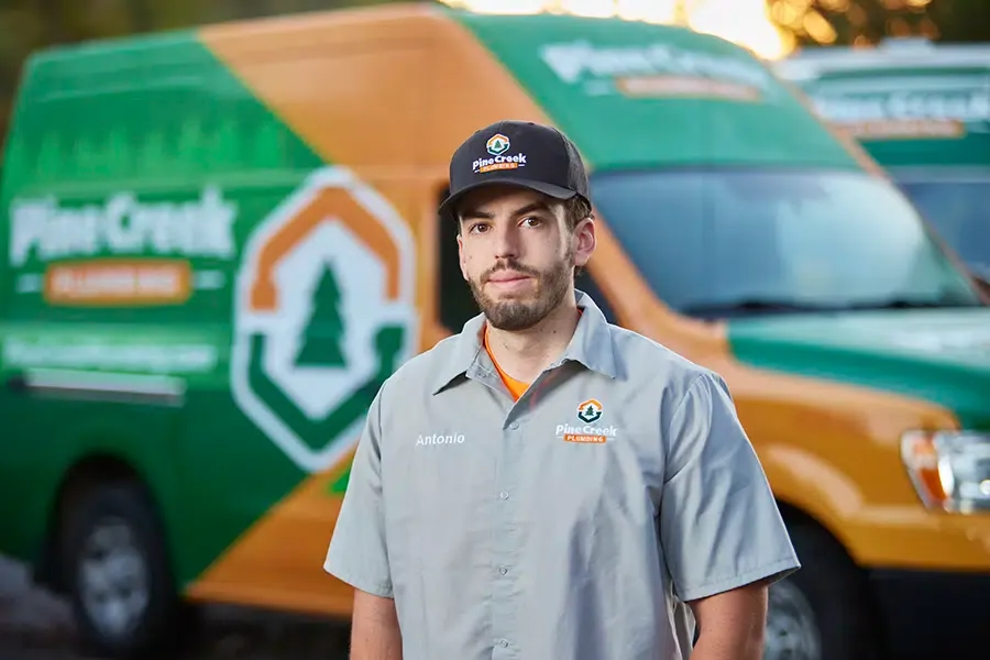 Pine Creek Plumber with van in background