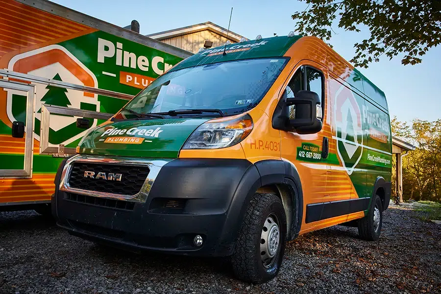 Pine Creek Plumbing trucks