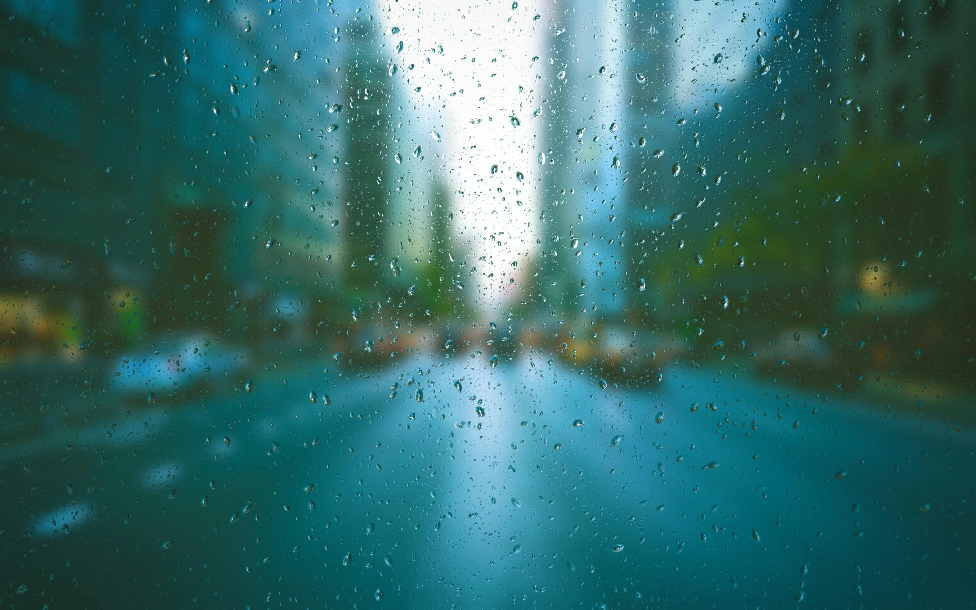 rain on a window